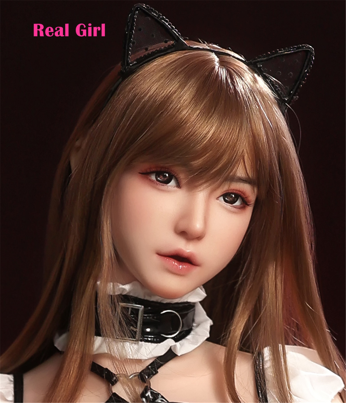 Real Girl D8ヘッド 軟質シリコン製 可愛い 女性ヘッド ラブドールの頭 頭部単品 ヘッド単体 M16ボルト採用 140-170CM身長適用 職人メイク 塗装済み 口開閉機能付き リアルな口腔構造