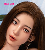 口開閉機能付き リアルな口腔無料 Real Girl D5ヘッド 軟質シリコン製 可愛い 女性ヘッド ラブドールの頭 頭部単品 ヘッド単体 M16ボルト採用 140-170CM身長適用 職人メイク 塗装済み
