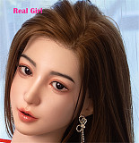 口開閉機能付き リアルな口腔無料 Real Girl D5ヘッド 軟質シリコン製 可愛い 女性ヘッド ラブドールの頭 頭部単品 ヘッド単体 M16ボルト採用 140-170CM身長適用 職人メイク 塗装済み