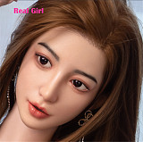 口開閉機能付き リアルな口腔無料 Real Girl D5ヘッド 軟質シリコン製 可愛い 女性ヘッド ラブドールの頭 頭部単品 ヘッド単体 M16ボルト採用 140-170CM身長適用 職人メイク 塗装済み