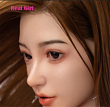 口開閉機能付き リアルな口腔無料 Real Girl D5ヘッド 軟質シリコン製 可愛い 女性ヘッド ラブドールの頭 頭部単品 ヘッド単体 M16ボルト採用 140-170CM身長適用 職人メイク 塗装済み