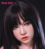 Real Girl D2ヘッド 軟質シリコン製 可愛い 女性ヘッド ラブドールの頭 頭部単品 ヘッド単体 M16ボルト採用 140-170CM身長適用 職人メイク 塗装済み 口開閉機能付き リアルな口腔構造無料