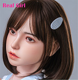 Real Girl D3ヘッド 軟質シリコン製 可愛い 女性ヘッド ラブドールの頭 頭部単品 ヘッド単体 M16ボルト採用 140-170CM身長適用 職人メイク 塗装済み 口開閉機能付き リアルな口腔構造無料