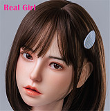 Real Girl D3ヘッド 軟質シリコン製 可愛い 女性ヘッド ラブドールの頭 頭部単品 ヘッド単体 M16ボルト採用 140-170CM身長適用 職人メイク 塗装済み 口開閉機能付き リアルな口腔構造無料