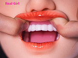 Real Girl D2ヘッド 軟質シリコン製 可愛い 女性ヘッド ラブドールの頭 頭部単品 ヘッド単体 M16ボルト採用 140-170CM身長適用 職人メイク 塗装済み 口開閉機能付き リアルな口腔構造無料