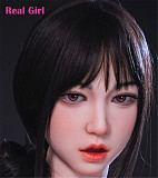 Real Girl D2ヘッド 軟質シリコン製 可愛い 女性ヘッド ラブドールの頭 頭部単品 ヘッド単体 M16ボルト採用 140-170CM身長適用 職人メイク 塗装済み 口開閉機能付き リアルな口腔構造無料