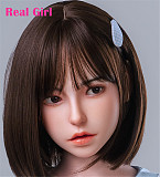 Real Girl D3ヘッド 軟質シリコン製 可愛い 女性ヘッド ラブドールの頭 頭部単品 ヘッド単体 M16ボルト採用 140-170CM身長適用 職人メイク 塗装済み 口開閉機能付き リアルな口腔構造無料