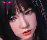 Real Girl D2ヘッド 軟質シリコン製 可愛い 女性ヘッド ラブドールの頭 頭部単品 ヘッド単体 M16ボルト採用 140-170CM身長適用 職人メイク 塗装済み 口開閉機能付き リアルな口腔構造無料