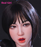 Real Girl D2ヘッド 軟質シリコン製 可愛い 女性ヘッド ラブドールの頭 頭部単品 ヘッド単体 M16ボルト採用 140-170CM身長適用 職人メイク 塗装済み 口開閉機能付き リアルな口腔構造無料
