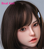 Real Girl D3ヘッド 軟質シリコン製 可愛い 女性ヘッド ラブドールの頭 頭部単品 ヘッド単体 M16ボルト採用 140-170CM身長適用 職人メイク 塗装済み 口開閉機能付き リアルな口腔構造無料