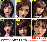 口開閉機能付き リアルな口腔無料 Real Girl D5ヘッド 軟質シリコン製 可愛い 女性ヘッド ラブドールの頭 頭部単品 ヘッド単体 M16ボルト採用 140-170CM身長適用 職人メイク 塗装済み