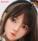 R80ヘッド 軟質シリコン製 可愛い 女性ヘッド ラブドールの頭 Real Girl 頭部単品 ヘッド単体 M16ボルト採用 140-155CM身長適用 職人メイク 塗装済み 口開閉機能付き リアルな口腔構造無料