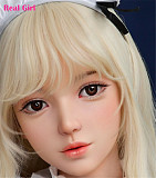 R80ヘッド 軟質シリコン製 可愛い 女性ヘッド ラブドールの頭 Real Girl 頭部単品 ヘッド単体 M16ボルト採用 140-155CM身長適用 職人メイク 塗装済み 口開閉機能付き リアルな口腔構造無料