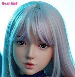 R80ヘッド 軟質シリコン製 可愛い 女性ヘッド ラブドールの頭 Real Girl 頭部単品 ヘッド単体 M16ボルト採用 140-155CM身長適用 職人メイク 塗装済み 口開閉機能付き リアルな口腔構造無料