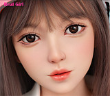R80ヘッド 軟質シリコン製 可愛い 女性ヘッド ラブドールの頭 Real Girl 頭部単品 ヘッド単体 M16ボルト採用 140-155CM身長適用 職人メイク 塗装済み 口開閉機能付き リアルな口腔構造無料