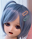 Real Girl アニメヘッド#1 軟質シリコン製 可愛い 女性ヘッド ラブドールの頭 頭部単品 ヘッド単体 M16ボルト採用 140-170CM身長適用 職人メイク 塗装済み 口開閉機能付き リアルな口腔構造 D工場製