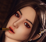 Real Girl D10ヘッド 軟質シリコン製 可愛い 女性ヘッド ラブドールの頭 頭部単品 ヘッド単体 M16ボルト採用 140-170CM身長適用 職人メイク 塗装済み 口開閉機能付き リアルな口腔構造