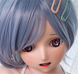 Real Girl アニメヘッド#1 軟質シリコン製 可愛い 女性ヘッド ラブドールの頭 頭部単品 ヘッド単体 M16ボルト採用 140-170CM身長適用 職人メイク 塗装済み 口開閉機能付き リアルな口腔構造 D工場製