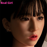 Real Girl 写実主義 D12ヘッド 本人の3Dスキャンデータで開発ヘッド 蠟人形級ヘッド 軟質シリコン製 可愛い 女性ヘッド ラブドールの頭 頭部単品 ヘッド単体 M16ボルト採用 140-170CM身長適用 職人メイク 塗装済み 口開閉機能付き リアルな口腔構造無料