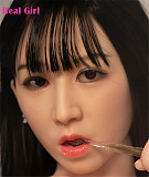 Real Girl 写実主義 D12ヘッド 本人の3Dスキャンデータで開発ヘッド 蠟人形級ヘッド 軟質シリコン製 可愛い 女性ヘッド ラブドールの頭 頭部単品 ヘッド単体 M16ボルト採用 140-170CM身長適用 職人メイク 塗装済み 口開閉機能付き リアルな口腔構造無料