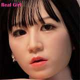 Real Girl 写実主義 D12ヘッド 本人の3Dスキャンデータで開発ヘッド 蠟人形級ヘッド 軟質シリコン製 可愛い 女性ヘッド ラブドールの頭 頭部単品 ヘッド単体 M16ボルト採用 140-170CM身長適用 職人メイク 塗装済み 口開閉機能付き リアルな口腔構造無料