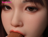 Real Girl D11ヘッド 軟質シリコン製 可愛い 女性ヘッド ラブドールの頭 頭部単品 ヘッド単体 M16ボルト採用 140-170CM身長適用 職人メイク 塗装済み 口開閉機能付き リアルな口腔構造無料