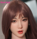 Real Girl D11ヘッド 軟質シリコン製 可愛い 女性ヘッド ラブドールの頭 頭部単品 ヘッド単体 M16ボルト採用 140-170CM身長適用 職人メイク 塗装済み 口開閉機能付き リアルな口腔構造無料
