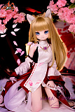 6kg ソフトビニール製頭部 TPE製ボディ MOZU DOLL 85cm Aカップ MOZU DOLL きつねちゃん 肌色＆眼球色＆メイク＆ウィッグ＆衣装は宣材写真と同じ 小型で軽量化で収納しやい 使いやすい