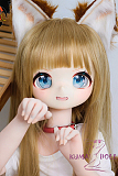 MOZU DOLL 115cm Aカップ 黄豆狐 ソフトビニール製頭部+TPE製ボディ 肌色＆眼球色＆メイク＆ウィッグ＆衣装は宣材写真と同じ