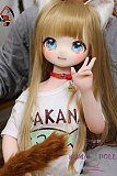 MOZU DOLL 115cm Aカップ 黄豆狐 ソフトビニール製頭部+TPE製ボディ 肌色＆眼球色＆メイク＆ウィッグ＆衣装は宣材写真と同じ