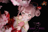 売れ切れ MOZU DOLL 85cm Aカップ 永雛タフィー ソフトビニール製頭部 TPE製ボディ 肌色＆眼球色＆メイク＆ウィッグ＆衣装は宣材写真と同じ  6kg