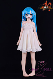 MOZU DOLL 85cm Aカップ ニンフちゃん ソフトビニール製頭部 TPE製ボディ 肌色＆眼球色＆メイク＆ウィッグ＆衣装は宣材写真と同じ  6kg