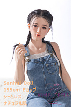 フルシリコン製ラブドール Sanhui Doll 155cm Eカップ  #27ヘッド シームレス お口開閉機能選択可 髪の毛の植毛可