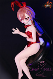 売れ切れ MOZU DOLL 85cm Aカップ ネルちゃん ソフトビニール製頭部 TPE製ボディ 肌色＆眼球色＆メイク＆ウィッグ＆衣装は宣材写真と同じ  6kg