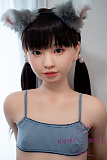 J-cute 149cm バスト平 AGD01ヘッド ラブドール 妹系 シリコンヘッド+TPEボディ 掲載画像のボディはリアルメイク付き