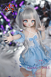 売れ切れ MOZU DOLL 85cm Aカップ クラゲちゃん ソフトビニール製頭部 TPE製ボディ 肌色＆眼球色＆メイク＆ウィッグ＆衣装は宣材写真と同じ  6kg
