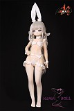 MOZU DOLL 85cm Aカップ 白兎  ル・マランコス ソフトビニール製頭部 TPE製ボディ 肌色＆眼球色＆メイク＆ウィッグ＆衣装は宣材写真と同じ  6kg