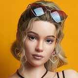 フルシリコン製 ラブドール ZELEX（元WAXDOLL） 新型 170cm #GE124-1ヘッド リアルメイク付き ダッチワイフ
