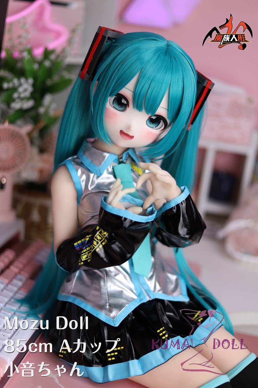 MOZU DOLL 85cm Aカップ 小音ちゃん ソフトビニール製頭部 TPE製ボディ 肌色＆眼球色＆メイク＆ウィッグ＆衣装は宣材写真と同じ  6kg