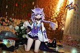 MOZU DOLL 85cm Aカップ 白露ちゃん ソフトビニール製頭部 TPE製ボディ 肌色＆眼球色＆メイク＆ウィッグ＆衣装は宣材写真と同じ  6kg