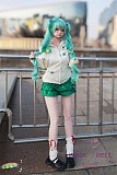 SHEDOLL 148cm Dカップ 艾琳（エイリン）ヘッド 初音ミクコス エルフ耳 ラブドール ボディー材質など選択可能 カスタマイズ可能 掲載画像はフルシリコン製