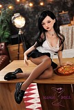 フルシリコン製ラブドール JYDOLL 123cm Bカップ 小怜梦（Xiaolianmeng）ヘッド 身体リアルメイク付き