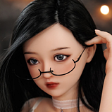 フルシリコン製ラブドール JYDOLL 123cm Bカップ 小怜梦（Xiaolianmeng）ヘッド 身体リアルメイク付き