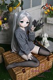 MOZU DOLL 85cm Aカップ フリーレン コスプレ ソフトビニール製頭部 TPE製ボディ 肌色＆眼球色＆メイク＆ウィッグ＆衣装は宣材写真と同じ  6kg