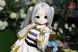 MOZU DOLL 85cm Aカップ フリーレン コスプレ ソフトビニール製頭部 TPE製ボディ 肌色＆眼球色＆メイク＆ウィッグ＆衣装は宣材写真と同じ  6kg