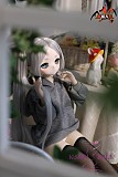 MOZU DOLL 85cm Aカップ フリーレン コスプレ ソフトビニール製頭部 TPE製ボディ 肌色＆眼球色＆メイク＆ウィッグ＆衣装は宣材写真と同じ  6kg