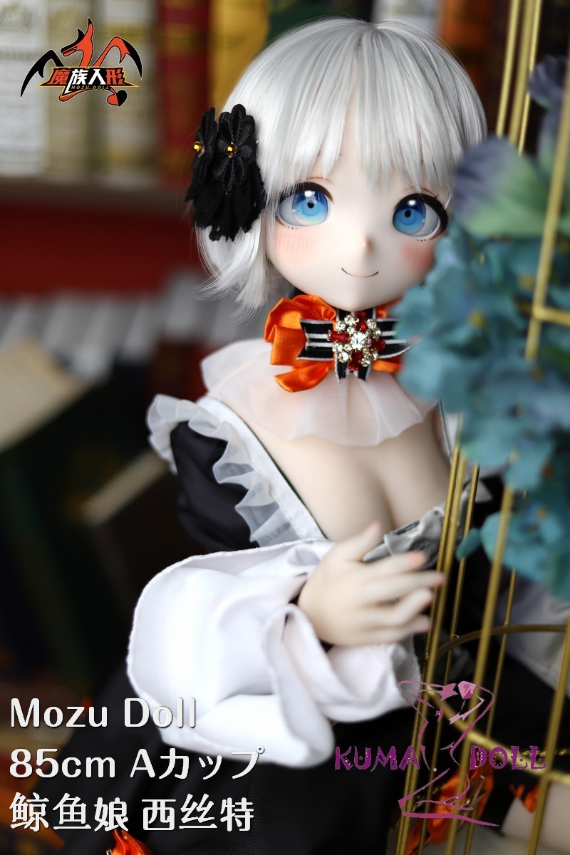 MOZU DOLL 85cm Aカップ 鲸鱼娘 西丝特 (中国のくじら娘系Vチューバー) コスプレ ソフトビニール製頭部 TPE製ボディ 肌色＆眼球色＆メイク＆ウィッグ＆衣装は宣材写真と同じ  6kg