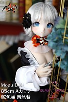 売れ切れ MOZU DOLL 85cm Aカップ 鲸鱼娘 西丝特 (中国のくじら娘系Vチューバー) コスプレ ソフトビニール製頭部 TPE製ボディ 肌色＆眼球色＆メイク＆ウィッグ＆衣装は宣材写真と同じ  6kg