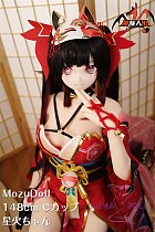 【新作 ヘッド二種類購入はお得く！】MOZU DOLL 148cm Cカップ 星火ちゃん（花火コス） シリコン製頭部 ビニール製頭部 TPE製ボディ 肌色＆眼球色＆メイク＆ウィッグ＆衣装は宣材写真と同じ