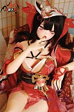【新作 ヘッド二種類購入はお得く！】MOZU DOLL 148cm Cカップ 星火ちゃん（花火コス） シリコン製頭部 ビニール製頭部 TPE製ボディ 肌色＆眼球色＆メイク＆ウィッグ＆衣装は宣材写真と同じ
